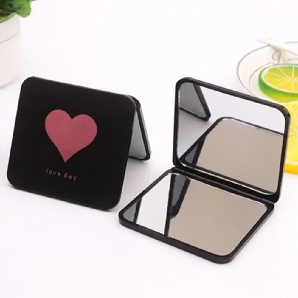 

Foldable Makeup Mirror Mini Square Makeup Vanity Mirror Portable Hand Mirrors Double-sided Compact Mirror