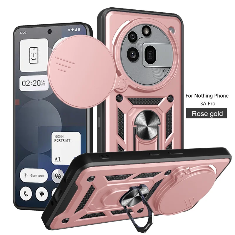 Enhanced Phone Case with Car Mount and Slide Camera Protection