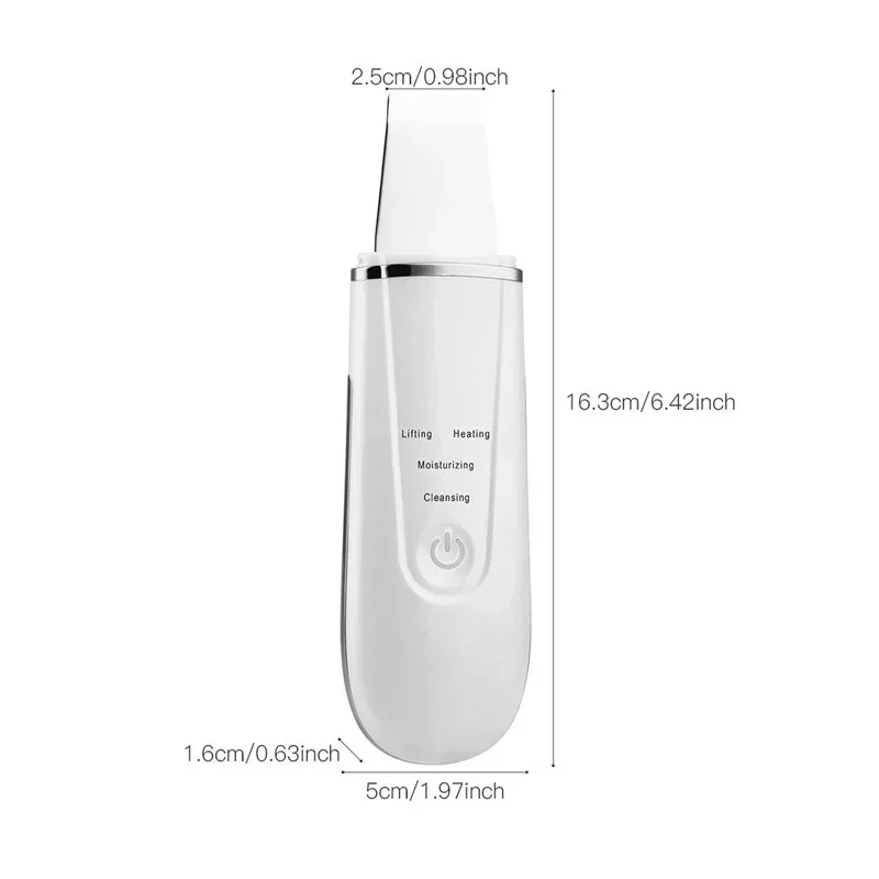 Electric Ultrasonic Skin Deep Cleaning Peeling Shovel Ultrasonic Cleaner Beauty Machine Facial Skin Care Face Lifting Machine