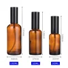 30ml 50ml 100ml Amber Glass Spray Bottle Travel Refillable Bottle Perfume Bottle Sprayer Atomize Bottle Essential Oil Bottle