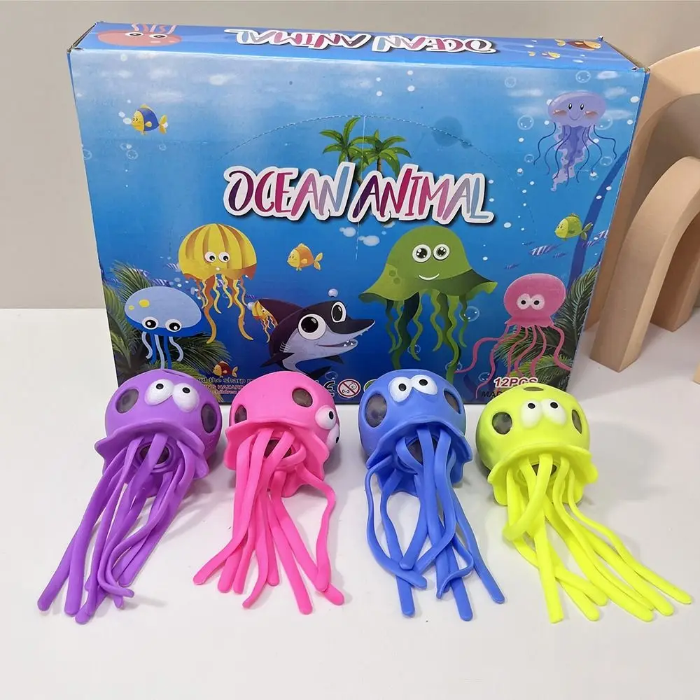 

Stress Relief Octopus Squi shy Stress Balls Color Random Sensory Toys Water Beads Sensory Balls Sea Animal Squ ishy Toys Kids