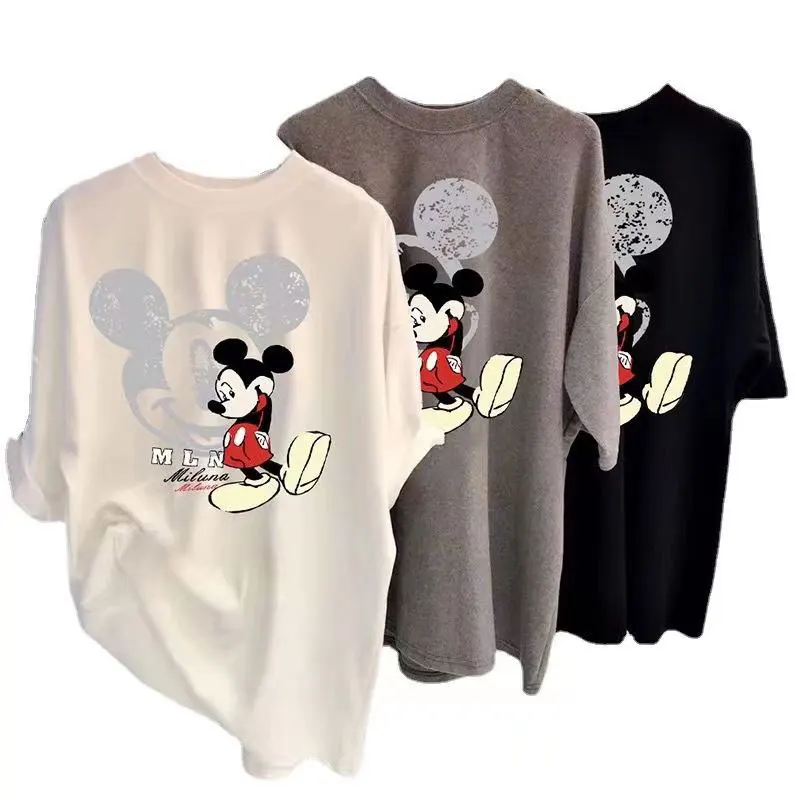 Disfraz de Disney para niños y adultos, ropa de manga corta, camiseta informal de alta calidad para verano