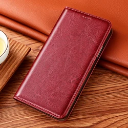 Copertura per telefono con flip wallet in vera pelle