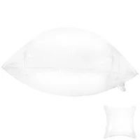 50cm Inflatable Transparent Pvc Camping Pillow Outdoor Cushion Back Inserts Sofa Adjustable Portable Foldable Throw 2