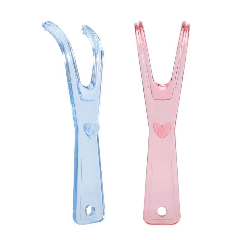 

2Pcs Floss Holder Aid Oral Picks Teeth Care Interdental Durable Teeth Cleaning Breath Fresh Oral Care Tool