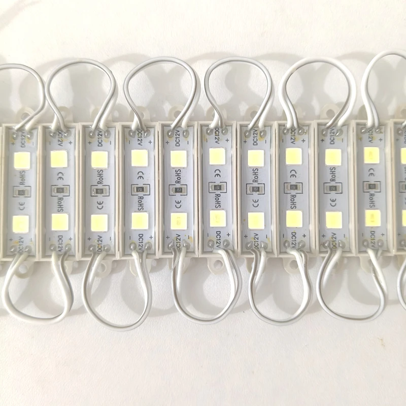 20PCS 12V waterproof 5054 2LEDs 0.6W Injection molding LED Module high lumen super bright led modules lighting