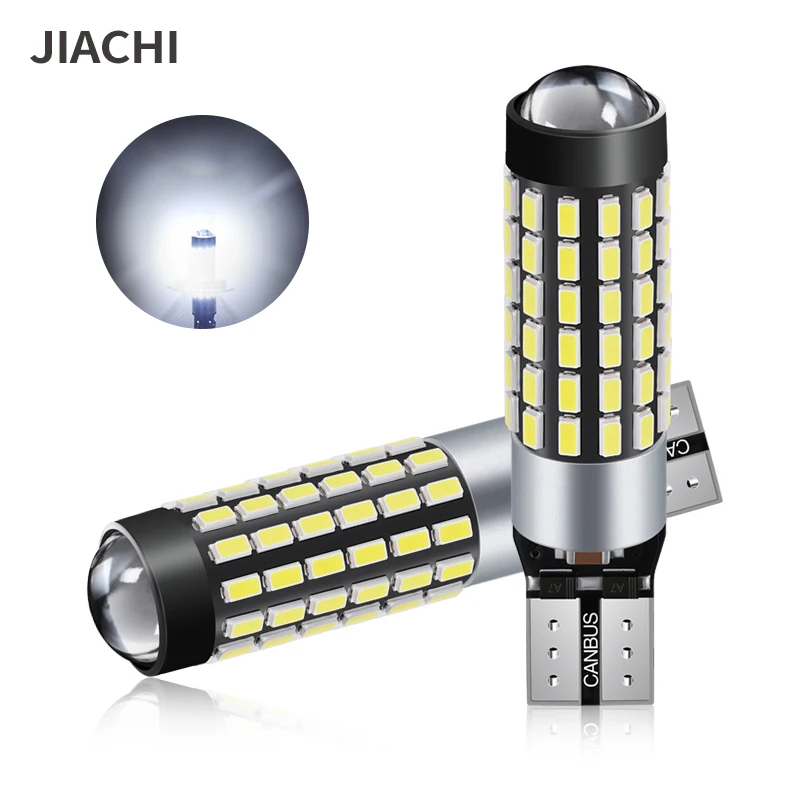 

JIACHI 2PCS T10 LED Lamp For Car W5W CANBUS 194 168 5W5 501 Auto Clearance Parking Lights 78Chips Highlight Cool White DC12V-24V