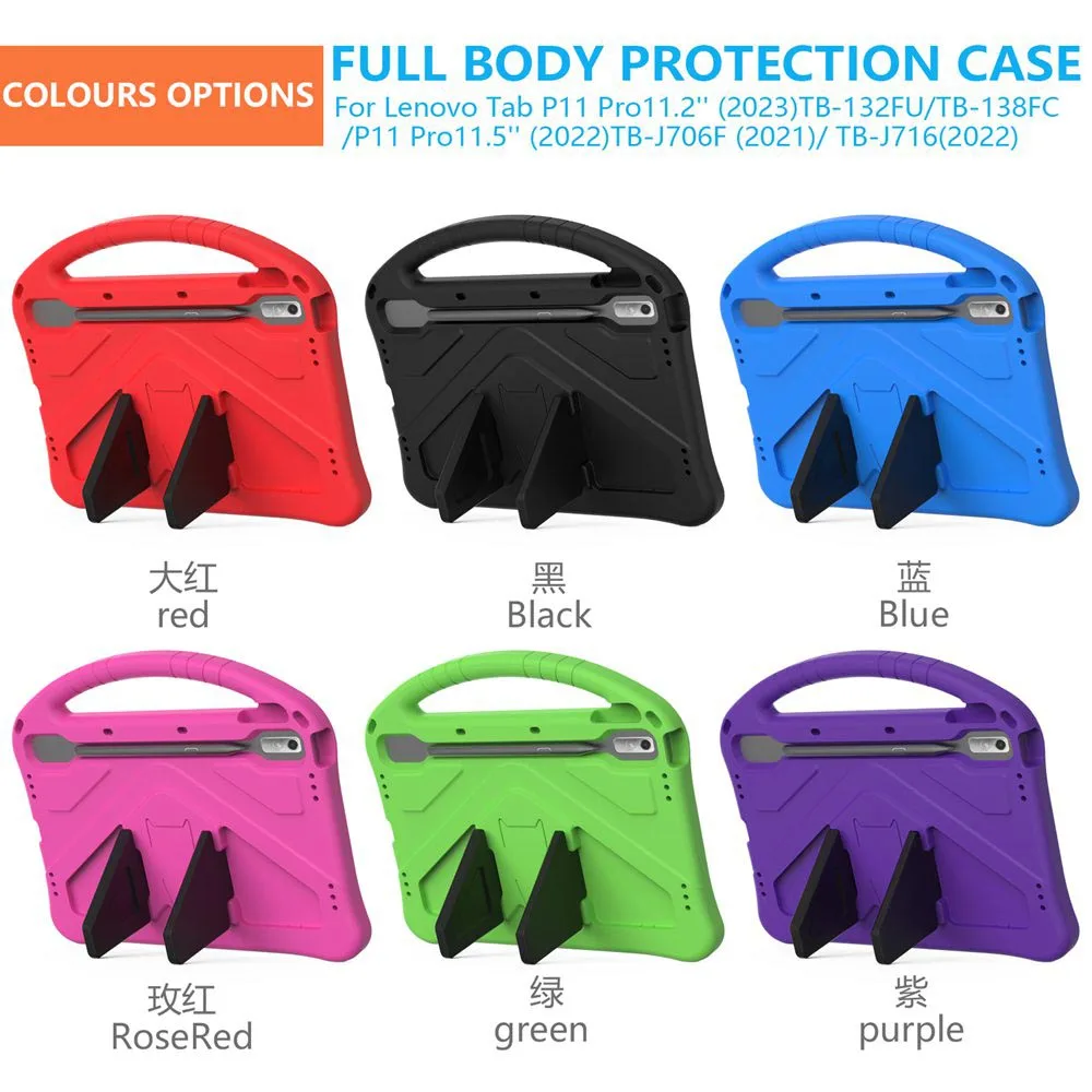 For Lenovo Tab P11 Pro 2nd Gen Case TB132FU TB138FC TB-J706F XiaoXin Pad Pro 2022 11.2" Cover kids EVA coque P11 2nd Gen TB350FU_voghion.com