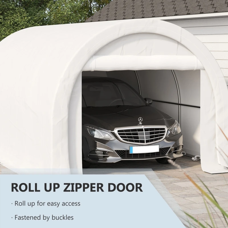 Tente Portable en acier robuste, abri de voiture, auvent d'extérieur,  étanche, 10X20 pieds
