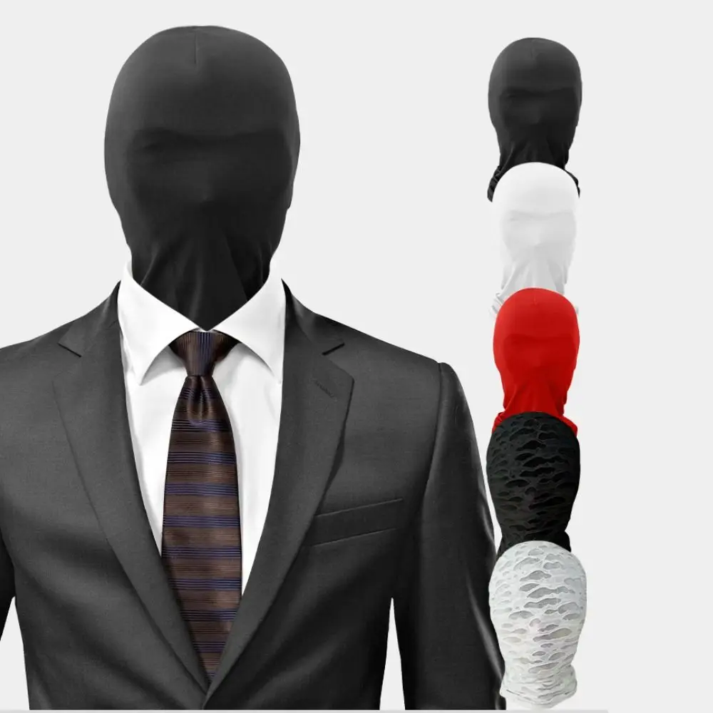 2 stücke Neue Schwarz Cosplay Volle Maske Dünne Erwachsene Kinder Haube Cosplay Prop Halloween Kostüme Atmungsaktive Cosplay Kopf Abdeckung – Detail 9