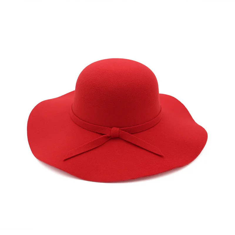 Bucket Hat Fashion Hat Wool Hat Fedora Hat Hat Fedora Hat Ladies Top Ladies Classic Fluffy Wide-brim Wool Felt Bowler Beach Warm Fedora Bucket cap