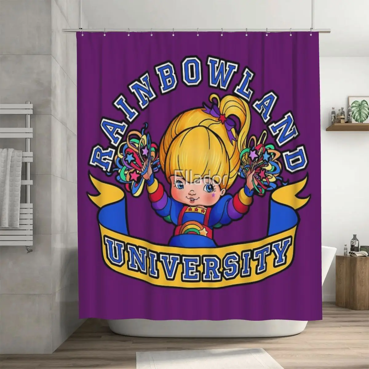 

Штора для душа Rainbowland, 72x72 дюйма, с крючками