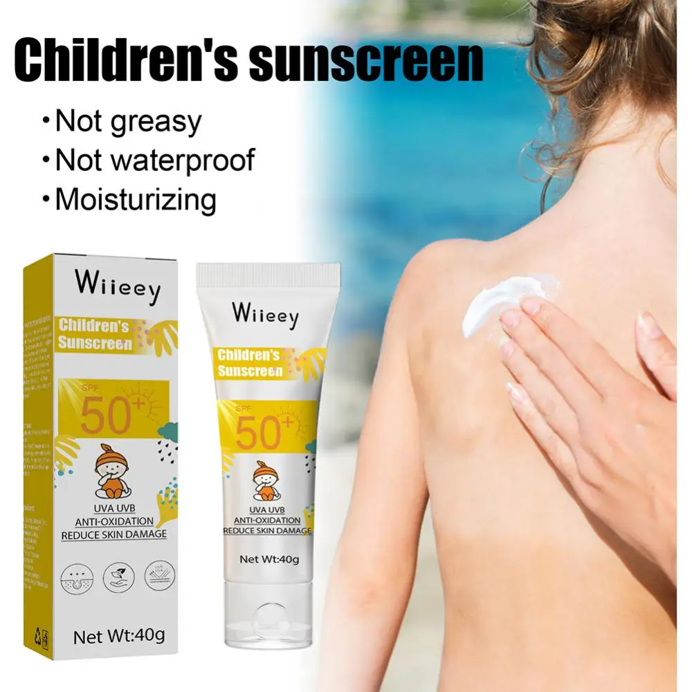 40g Facial Body Sunscreen Whitening Sun Cream Sunblock Skin Protective Anti-Aging Oil-control Moisturizing SPF 50