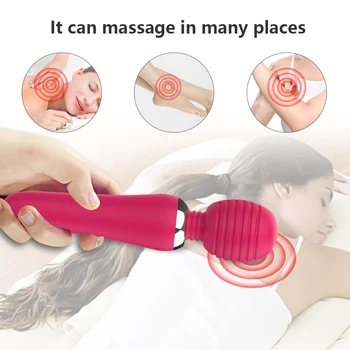 Powerful Dildo Vibrator AV Magic Wand Vibrators for Women Clitoris Stimulator G Spot Massager Masturbator Sex Toys for Adults 18 4