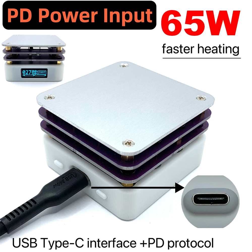 Piastra di riscaldamento per saldatura, PD 65W 20V 3.25A MHP30