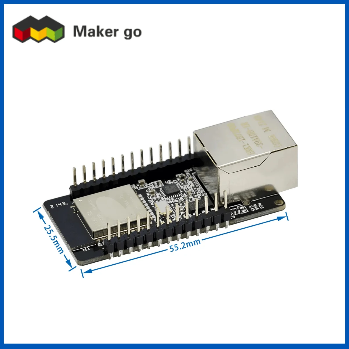 Wireless Wifi e Bluetooth Mcu Module Wt32-eth01 Porta Serial Embutida para Ethernet Esp32 - Image 3