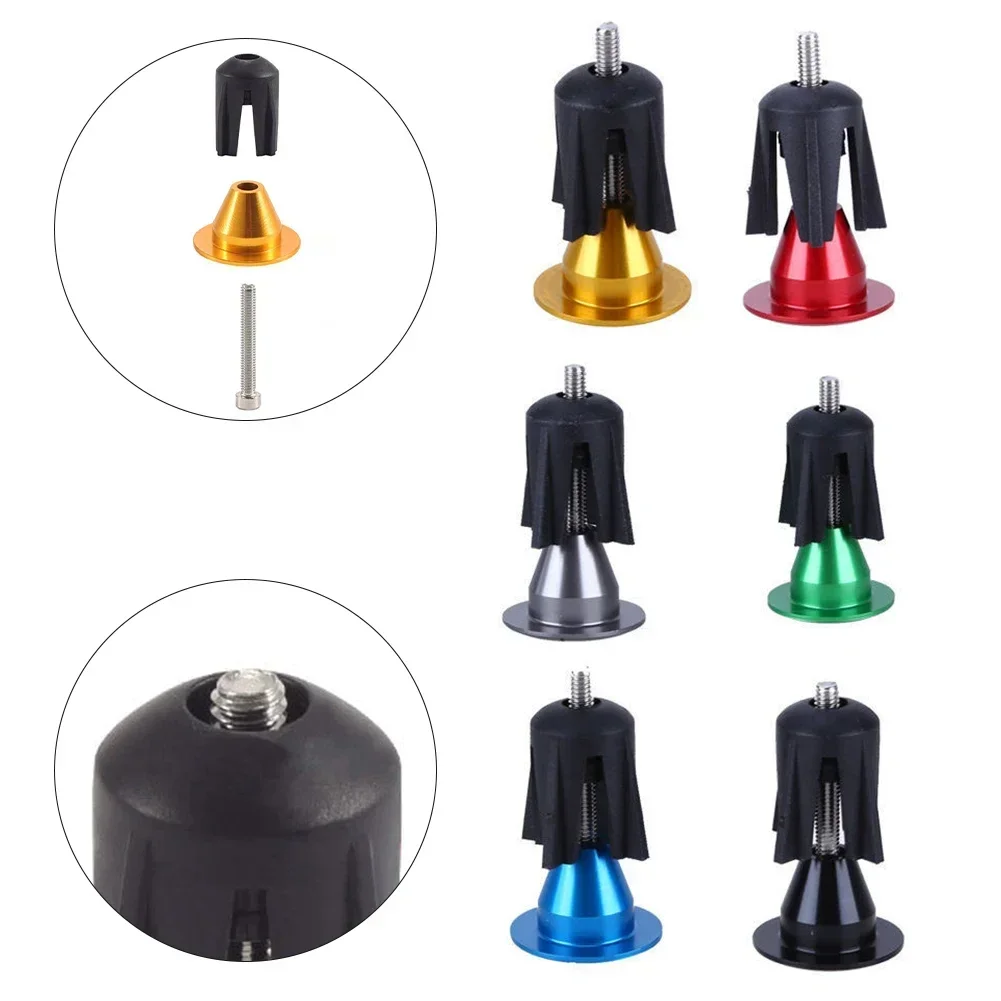 Bicycle Bar End Plug Road Mountain Bike Handlebar End Cap Aluminum Alloy Bicycle Handle Bar Cap Handlebar Plugs Accessories
