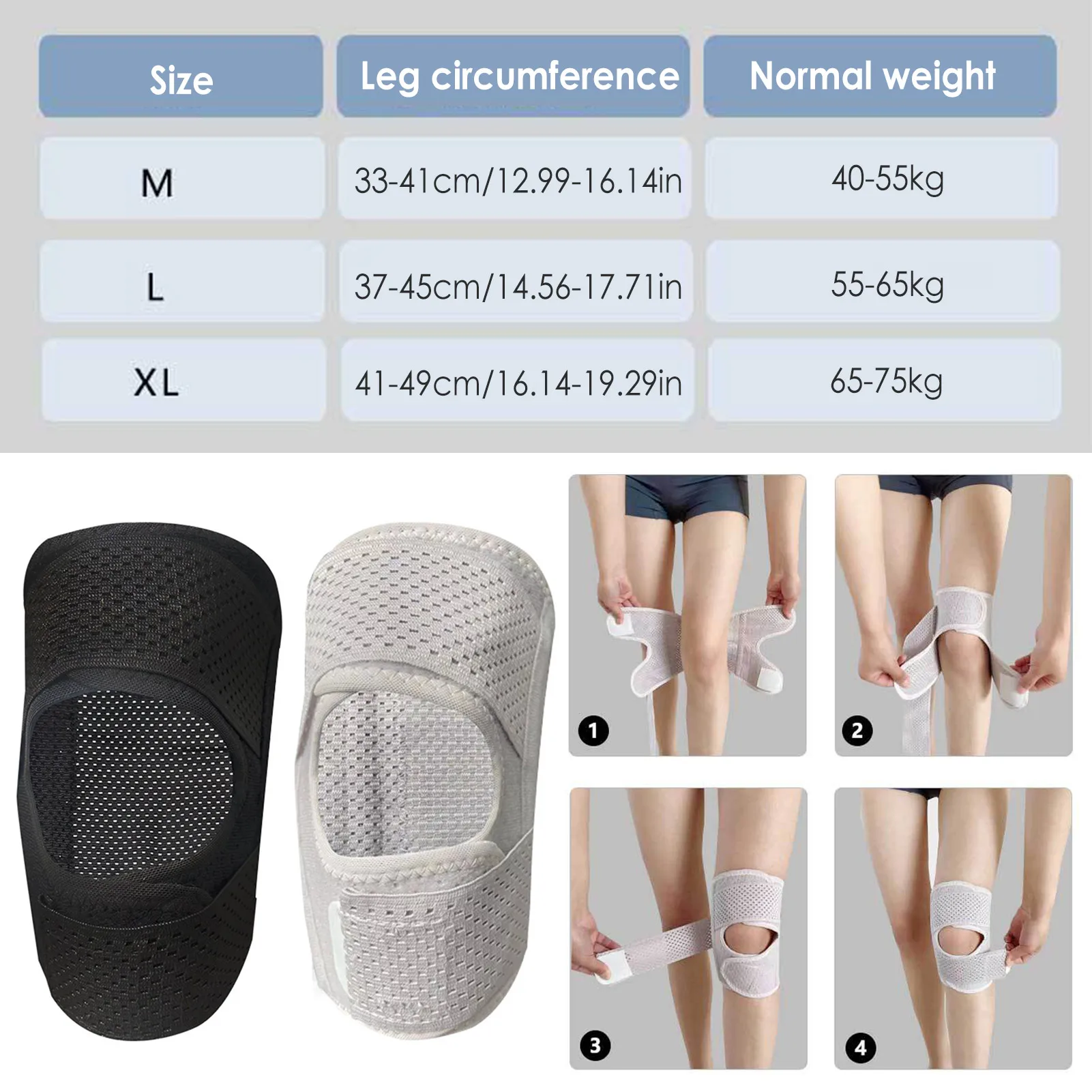 Sport Knee Support Brace Knee Braces For Knee Pains Protective Sponge Knee Pads For Volleyball Soft Breathable Knee Support Knee