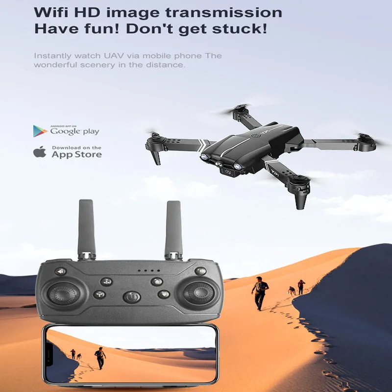 Drone Caméra 4K avec Stabilisation - Lot Simple ou Double Batterie