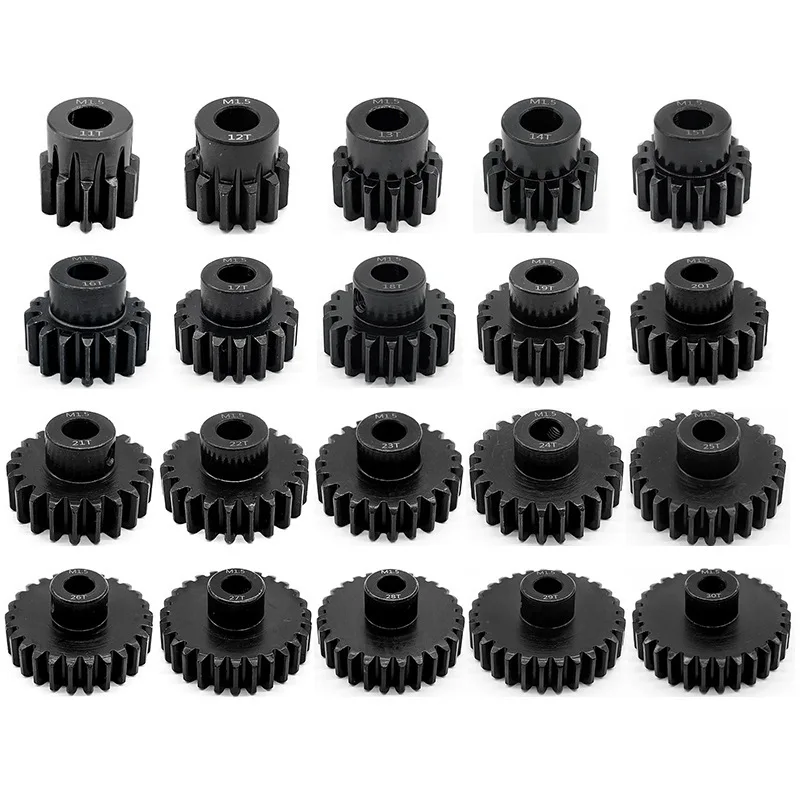 

8 мм M1.5 11T 12T 14T 15T 17t 18t 20T 21t 22T 24T 25T 26T 28T 30T зубчатая шестерня из закаленной стали для 1/5 Traxxas X-Радиоуправляемый автомобиль Maxx