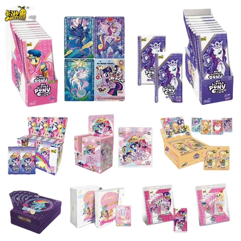 Carte Originali Della Collezione Di Y My Little Pony Per Bambini Friendship Is Magic Board Game Anime Ssp Bronzing Flash Cards Gifts