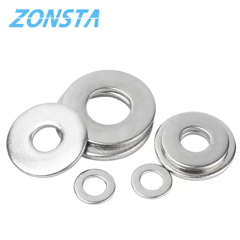 Stainless Steel Washers 304 Stainless Steel Sealing Flat Washer Gasket Set M1.6-M22