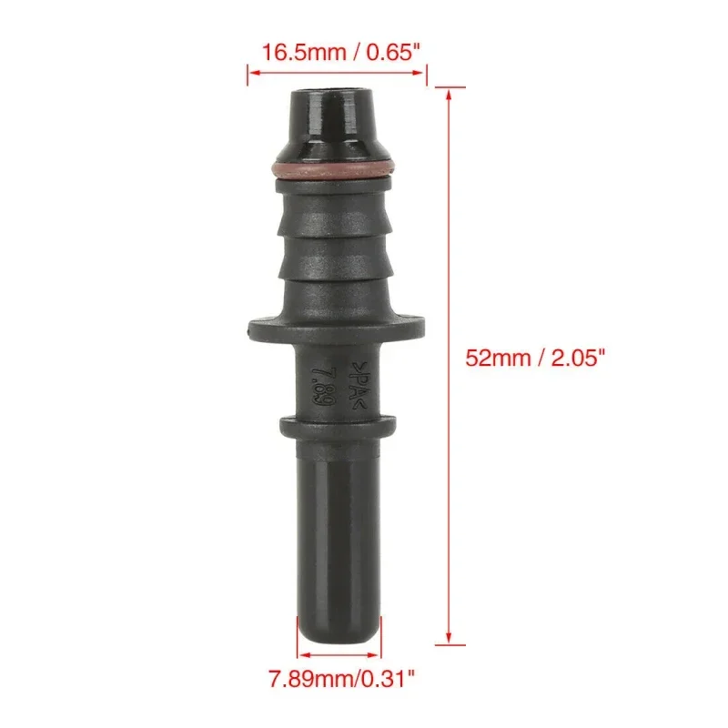 Auto Fuel Line Coupler Hose Quick Connect ID8 7.89 9.89 11.8 Rubber Nylon Oil Line Pipe Adapter Release Hose Connector