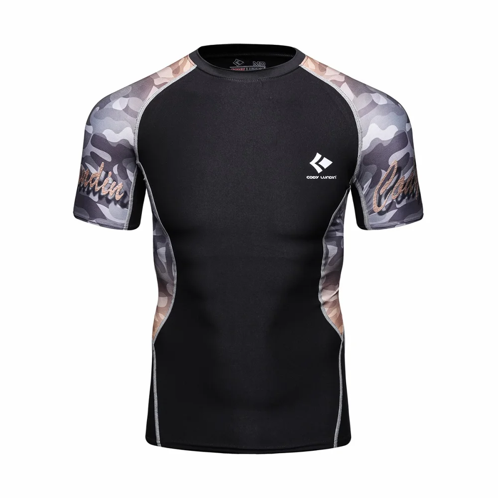 

Cody Lundin Sublimation UV Protection Sunscreen Cycling Hiking Surfing T-shirts Swimwear Men Jiu Jitsu Bjj MMA Kickboxing Shirts