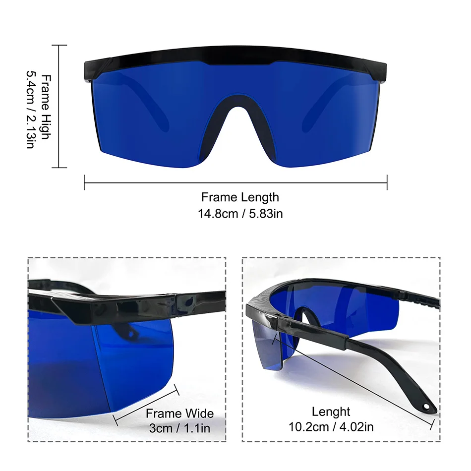 Laser Protection Goggles 200nm-2000nm Laser Protective Safety Glasses used for protecting eyes home use