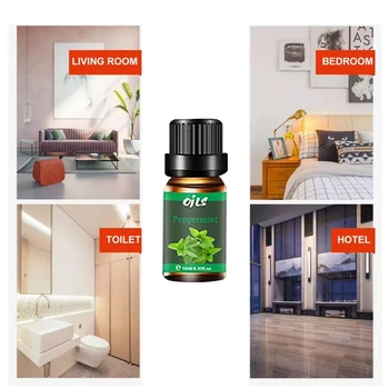 6-Piece Premium Essential Oil Set 6 Fragrance Options for Diffusers Aromatherapy Eucalyptus Citronella Designed for Humidifiers 4