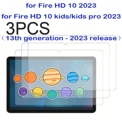 3 - Pack HD Tempered Glass Screen Protector for Tablets - Enhanced Protection Film (Fire HD 10 2023)