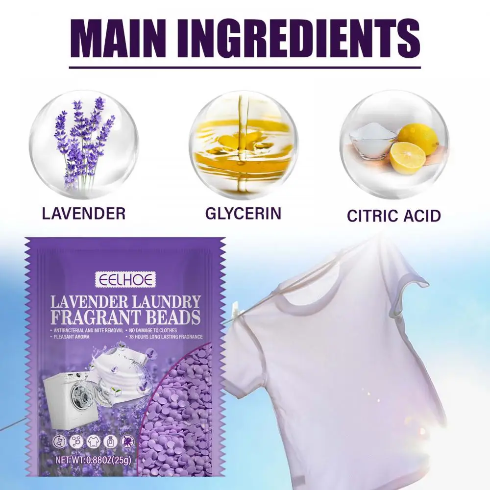 Small Gel Beads Laundry Scent Beads 25g Ball Penetrate Cloth Fibers Cleaning Accessories Lavender laundry scent beads
