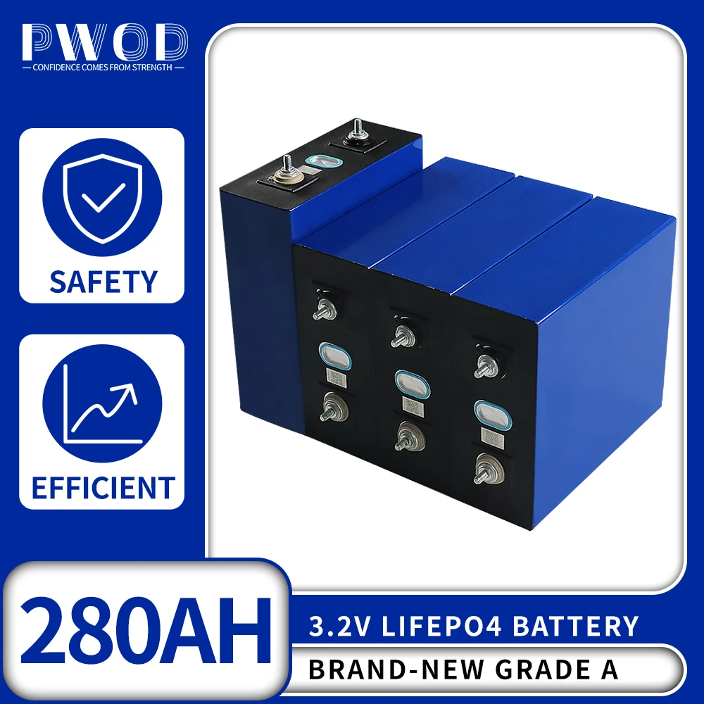 PWOD 8 шт. Lifepo4 3 2 v 280AH абсолютно новый Класс в литий-ионная аккумуляторные батареи с