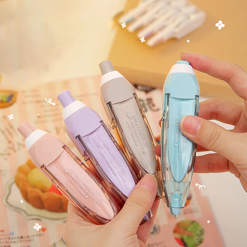 

Cute Morandi Color Correction Tape Kawaii White Out Correction Band Replaceable Core Korean Stationery School Office Supplies