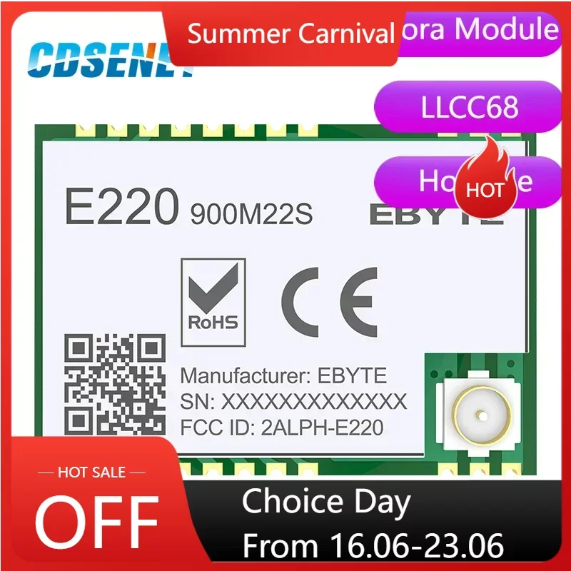 LoRa 무선 모듈, 장거리 E220-900M22S CESENET RF 리시버 송신..