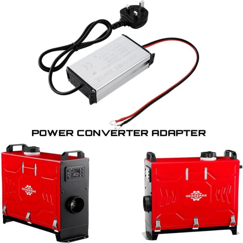 EU/UK Plug Power Converter 230V to 12V Adapter for Diesel thumbnail 2