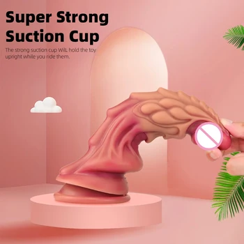 Silicone Dildo Animal Penis Dick Sexy Toysfor Woman With Suction Cup Soft Didlo Artificial Huge Adult Products Fake Monster Anal 4