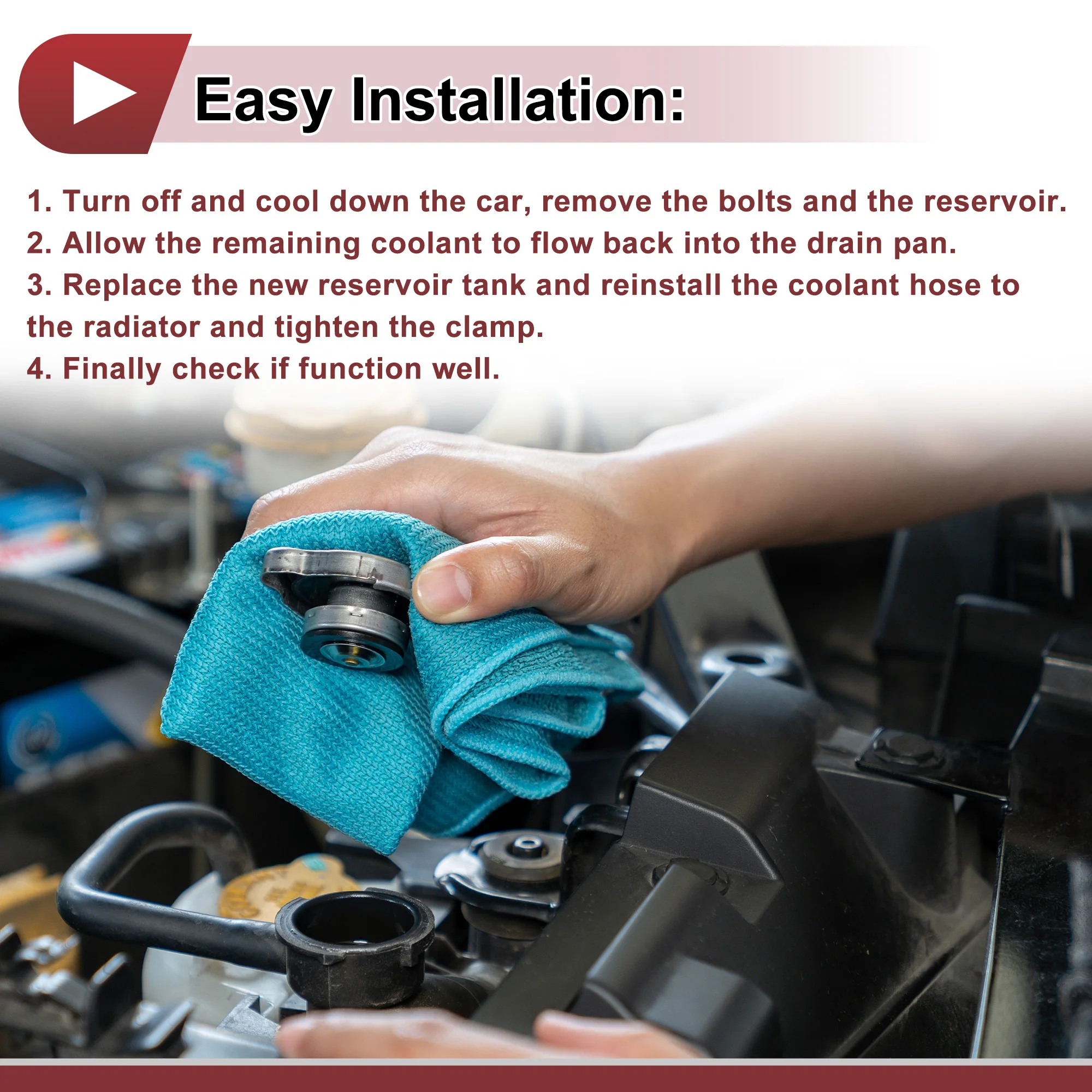 UXCELL 1 세트 엔진 냉각수 확장 탱크 르노 그랜드 세닉 II 메간 II 냉각수 라디에이터 No.7701474499