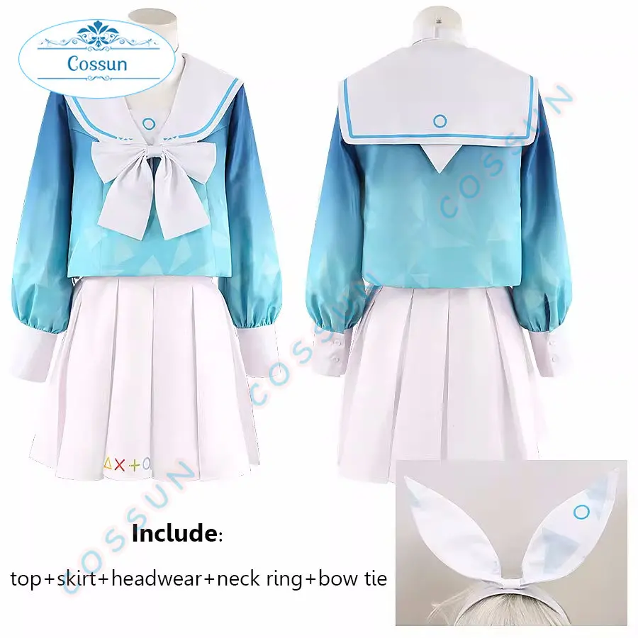 

[Coutomized] Blue Archive Arona Cosplay Costume Halloween Carnival Party Role Play Outfit Sailor Suit Uniform Anime Cosplay