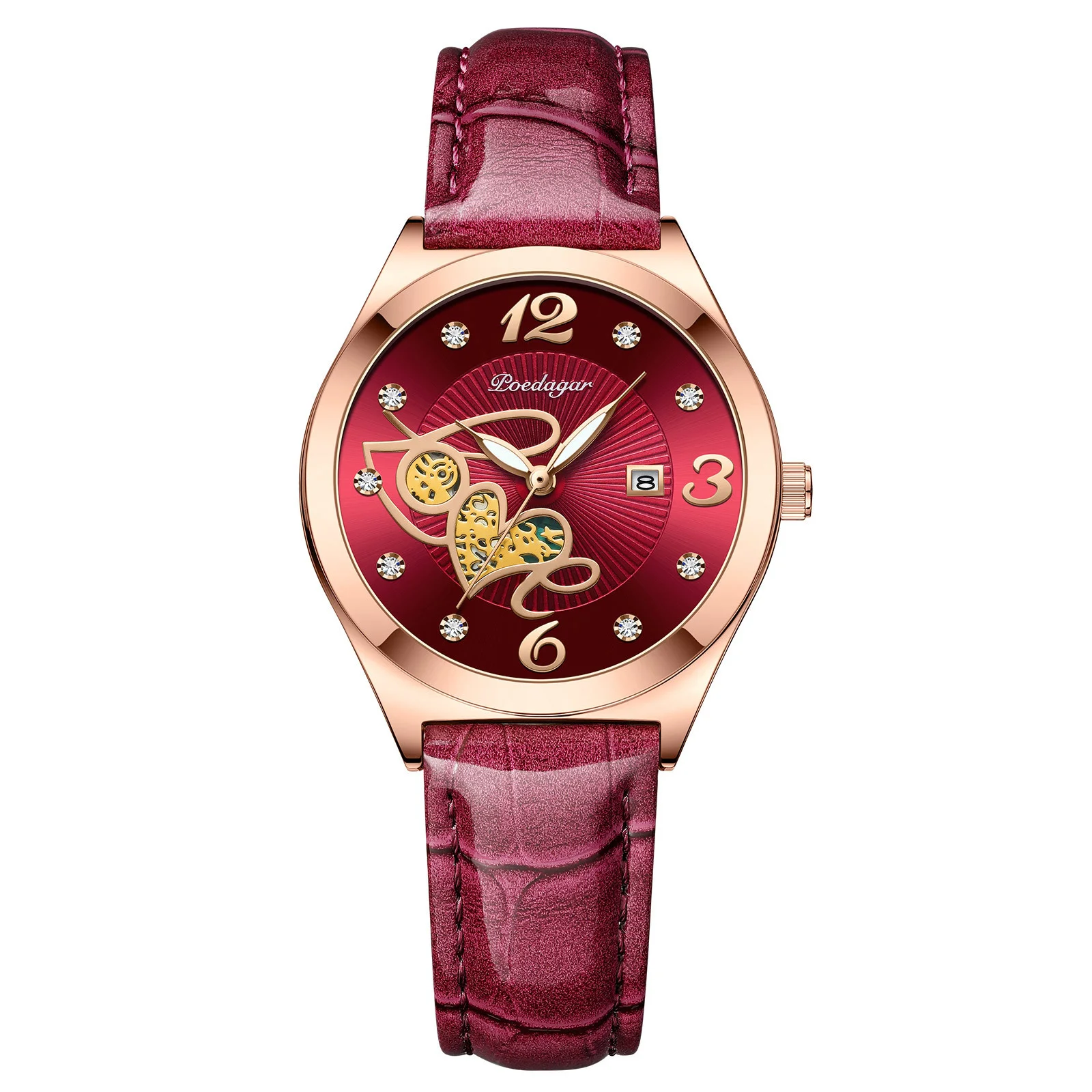 

Women's Quartz Watches Leather Waterproof Luminous Calendar Leisure Fashion Ultra Thin Party Exquisite Women's Watches