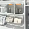 Wall Mounted Qtip Holder Canisters for Cotton Swab, Floss Qtip dispenser Qtip Jars with lid Cotton Ball Organizers Storage Box 3