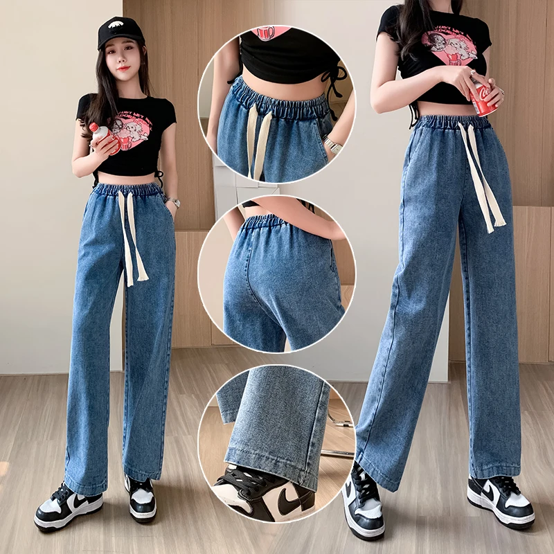 

Women jeans y2k jeans 2023 Korean version of casual loose wide leg pants