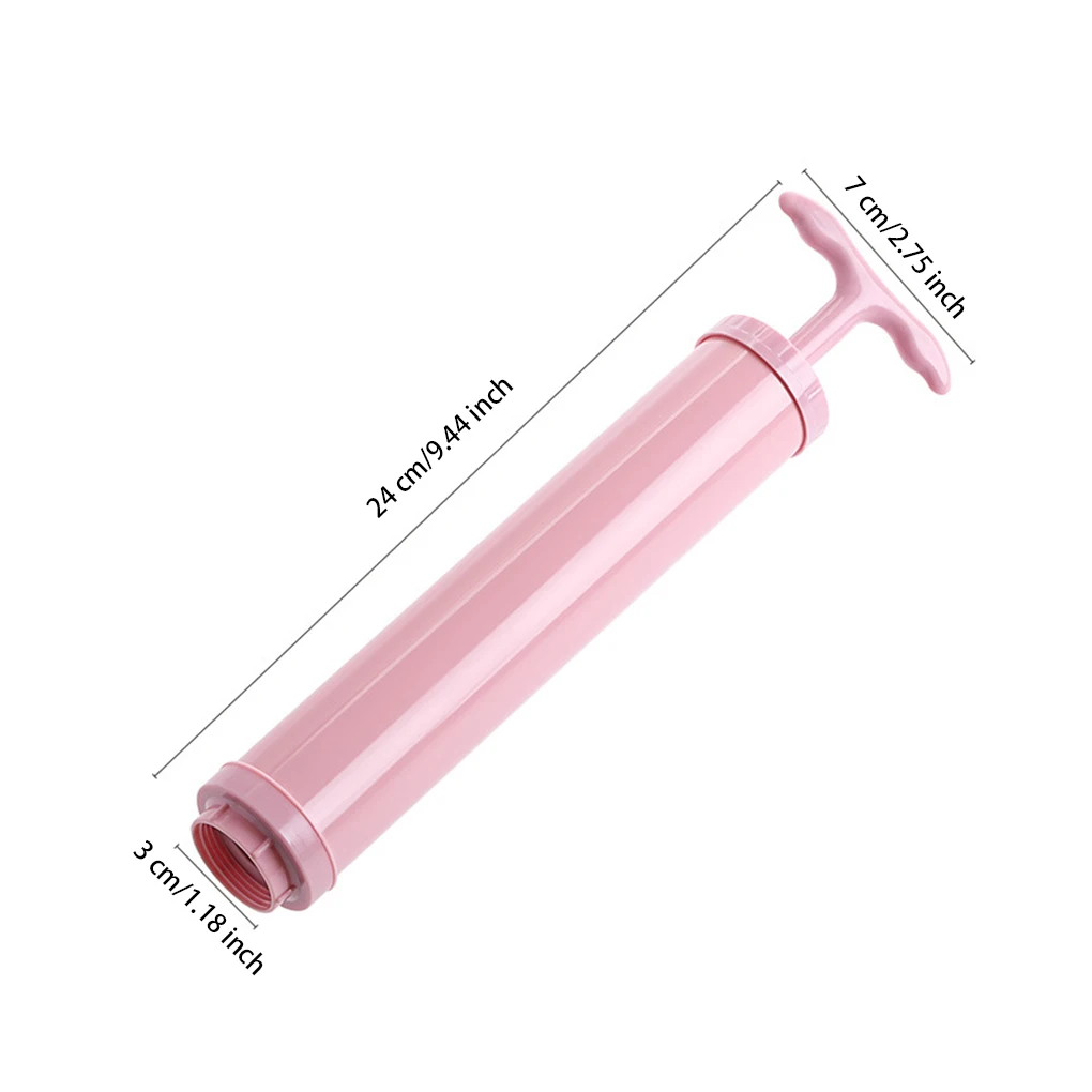 Pompa Manuale Per Sacchetti Sottovuoto – Estrattore D'Aria In Plastica, 24,5x4,5 Cm, Per Comprimere Vestiti E Biancheria
