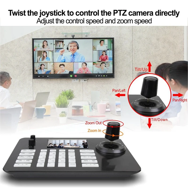 4D 조이스틱 네트워크 PTZ 컨트롤러, 지지대 POE PTZ 카메라, IP 키보드 컨트롤러
