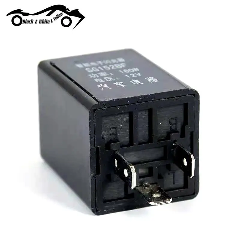 

1pc Black 3 Pins Indicator Car Motorcycle 12V LED Relay Fix Blinker Flasher Indicator