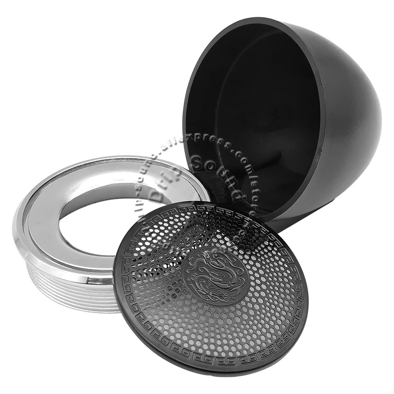 Tweeter Grill Capa de Poeira Abs Plástico Shell Metal Mesh External Treble Speaker Habitação Stereo Modificação 1.5 2 - Image 6