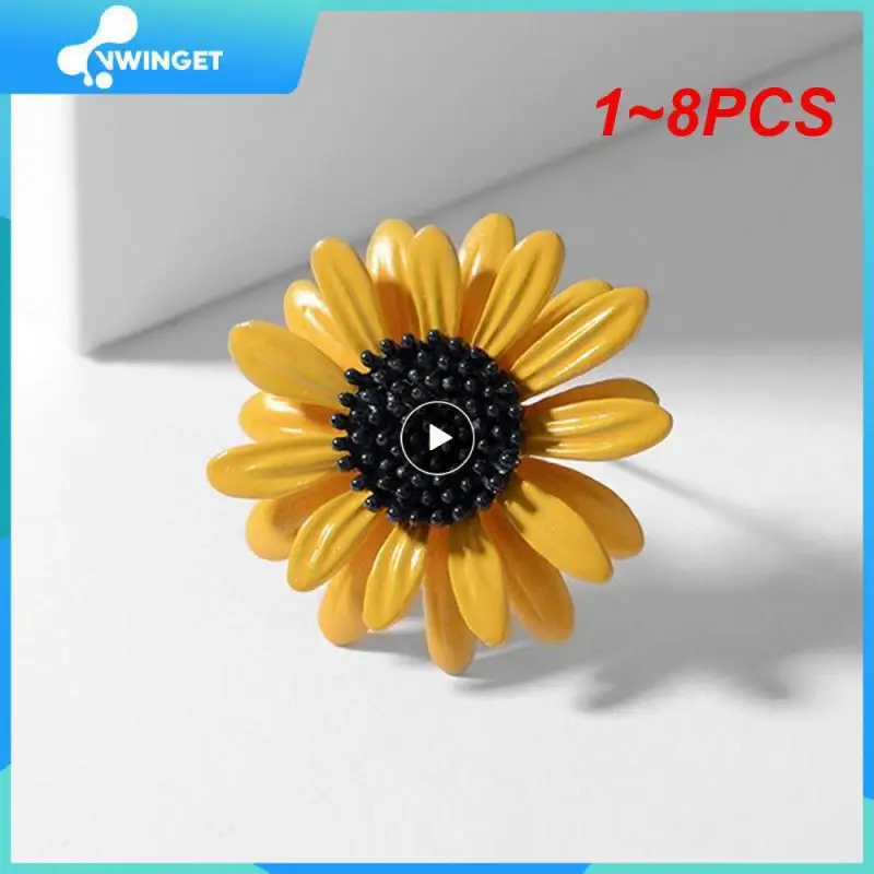 

1 ~ 8 шт. Высококачественная брошь изысканные детали изысканный дизайн Маргаритка Последняя мода эмаль очаровательный элегантный и модный