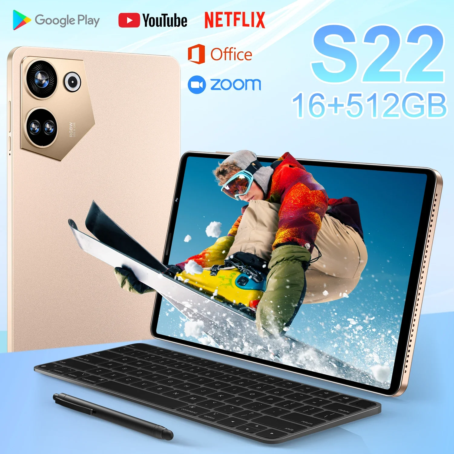 

2024 New Gobal Version Tablet Android 12 Pad 8 Inch 16GB 512GB Deca Core Google Play WPS 5G/4G WIFI Bluetooth Hot Sales Laptop