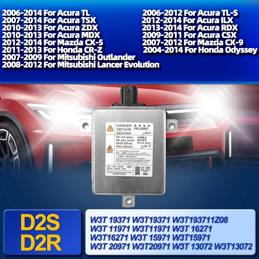 

HID Xenon Headlight Ballast D2S D2R Control Module OEW A2129007804-B 5DC009060-20 AN For Mitsubishi Suzuki Peugeot Acura Honda