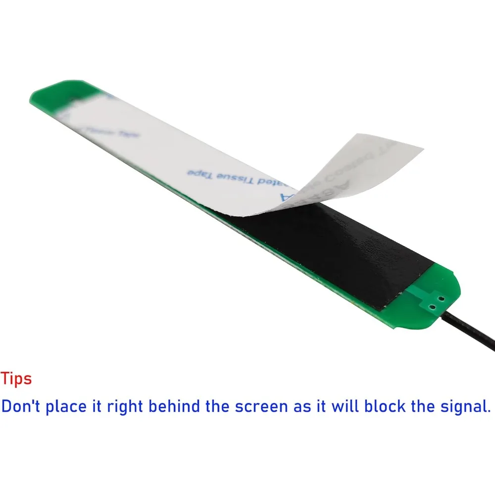2.4GHz 5.8GHz Dual Band WiFi Antenna PCB Internal Antennas with 12cm Cable For M.2 7265 8265 9260 9560 AX200 Card 2pcs